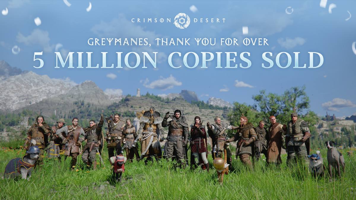 Crimson Desert sold 5 million copies in less than a month