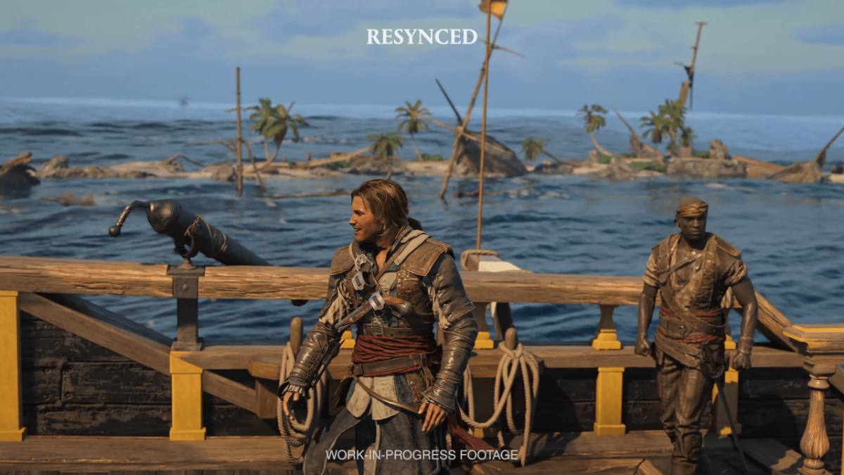 Assassin’s Creed IV Black Flag Resynced shown alongside the 2013 version